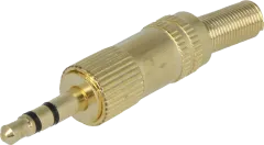 JC-031 - Klinkenstecker Stereo, 3,5mm, vergoldet