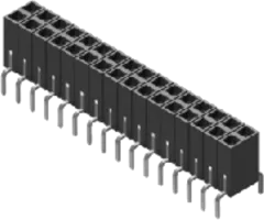 BLD2X32TG - Buchsenleiste 2R gerade 2x32polig Au
