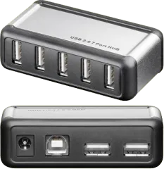 93592 - USB Verteiler zum verbinden von bis zu 7 USB Geräten mit einen USB Anschluss