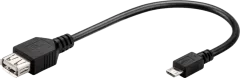 95194 - USB Micro-B / USB A OTG High-Speed Adapter für den Anschluss von Ladekabeln
