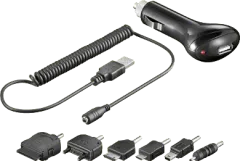 42464 - Auto-Lade-Kit mit 6 Adaptern für Handys, iPod, iPhone, Blackberry....