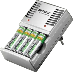 TC1000 - Steckerladegerät für Micro,Mignon,9-Volt inkl. 2x AA/AAA Akkus