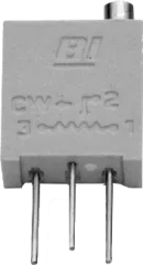 67W-100R - 9,5mm Cermet-Trimmer stehend, InLine Raster 100Ohm