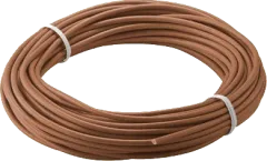 55033 - Kupferlitze isoliert, 10m-Ring, 1x0,14mm (18x0.1mm), braun