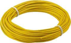 55034 - Kupferlitze isoliert, 10m-Ring, 1x0,14mm (18x0.1mm), gelb
