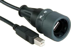 PXP6040-A-2M00 - USB Cable Ass. Sealed A/ unsealed B 2m; IP66, IP68, IP69K