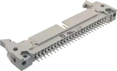 09185507904 - Wannenstiftleiste 50polig gerade RM2,54mm vergoldet