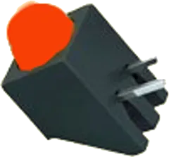 ELA93B/SUR - LED-PCB-Anzeige 1xrot 5mm 250mcd