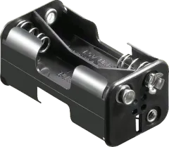 BH-343-2B - Battery holder 4x mignon AA with snap terminal