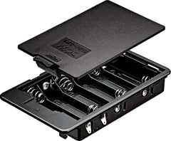 SBH-361A - Battery holder 6x mignon AA closed housing