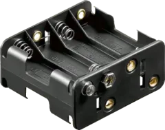 BH-383B - Battery holder 8x mignon AA with snap terminal