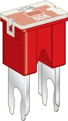 JAPVAL-M-50A - Fuse: automotive JapVal Male 50A 32V red
