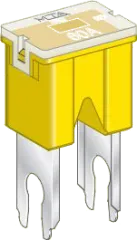 JAPVAL-M-60A - Fuse: automotive JapVal Male 60A 32V yellow