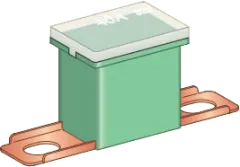 JAPVAL-M48-40A - Fuse: automotive JapVal Bent CS Male 40A 32V green