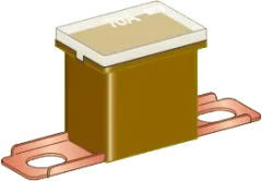 JAPVAL-M48-70A - Fuse: automotive JapVal Bent CS Male 70A 32V brown