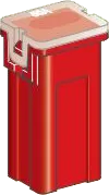 JAPVAL-MF14-50A - Fuse: automotive JapVal Female J Case 50A 32V red