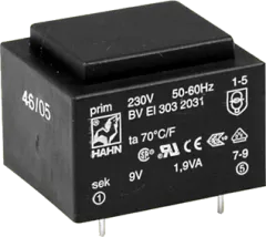 BVEI3068003 - Transformer 2,8VA 230V 1x12V 233mA