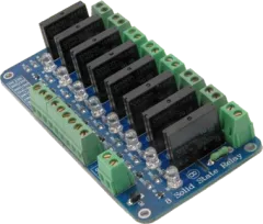 SSRM-8X - 8-Kanal Solid State Relais Modul mit Omron SSRs, Eingang 5V/160mA
