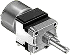 RK16812MG099 - Motor-Potenziometer 100K ±20% linear 300° Stereo Achslänge 25mm Printmontage