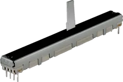 RS6011266A02 - Slide Potentiometers 100K 20% stereo logarithmic 60mm