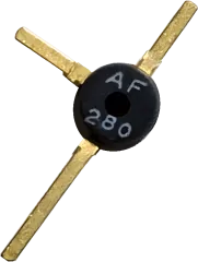 AF280 - GE-Transistor PNP UHF 550MHz gold coated leads TO50