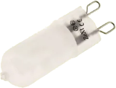 9173 - halogen supply voltage lamp /water clear socket G9 28 watt 230 V