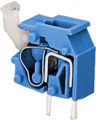 255-401 - Anreihbare Einzelklemme RM 5/5.08 mm, blau