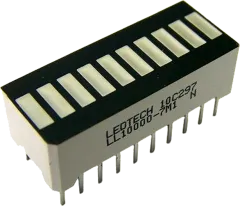 LL10000-O - LED Balkenanzeige 10 stellig rot 1,7-3,9mcd 626nm