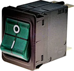 TA35-C024LC00C0 - Überstromschutzschalter 240VAC 60VDC 20A DPST bel. grün