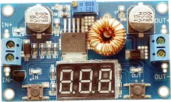 XL4015+V-B - 5A DC/DC adjustable step-down module + Voltmeter 4-38V