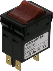 TA35-C123F100C0 - Überstromschutzschalter 240VAC 60VDC 10A, DPST, rot