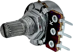 R16148-1A-2-B10K - Kohleschicht-Potenziometer, linear mono 10K 125mW Achslänge: 9mm, M10x0,75