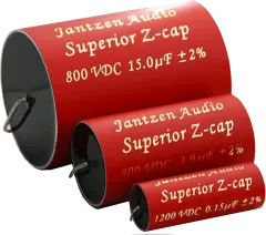 SUPZC-22,00/800 - Kondensator 22,00uF 800VDC 2% MKP Jantzen Z-Superior 52/70mm axial