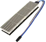 MAX7219-4xBM - MAX7219-BM - 4-fach DM-Modul mit MAX7219 und 8x8 LED-Matrix für Arduino, PIC, ARM ...