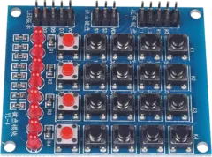 TASTATUR5x4 - Matrix Tastatur 4x4 und 1x4, 8 LEDs