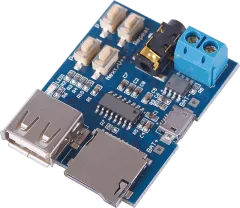 MP3-AMP - TF/U disk MP3 decoder board MP3 module MP3 amplifier MP3 Player