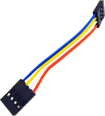 JST-2x4F-8 - JST 6polig F/F Buchse/Buchse 8cm lang