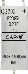 GS203F - Super capacitor, Gold Cap SMD 250mF 4,5V