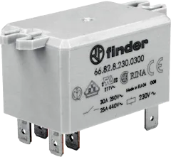 66.82.8.230.030 - Relay, Coil AC 230, Contacts DPST-NO max. 30A