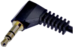 JACK3.5-SK - vergoldeter Klinkenstecker abgewinkelt 3,5mm stereo; 3-polig; Kabellänge: 0,8m