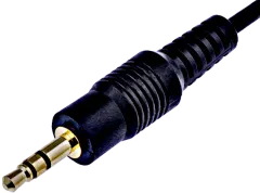 JACK3.5-SP - vergoldeter Klinkenstecker 3,5mm stereo; 3-polig; Kabellänge: 0,8m