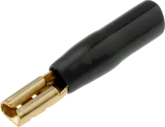 FS2,8B - Flachstecker vergoldet isoliert 2,8mm schwarz