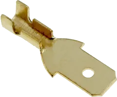 FSZU4,7/1 - Flachsteckzunge unisoliert, vergoldet 4,7x0,5mm Leitungsstärke 0,3-1mm² (VPE 10)