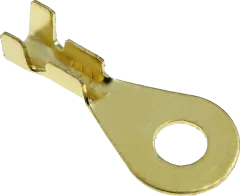 RKSU-M4/2,5 - vergoldeter Ringkabelschuh unisoliert M4 1-2,5mm² (VPE 10)