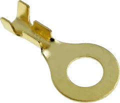 RKSU-M6/2,5 - vergoldeter Ringkabelschuh unisoliert M6 0,8-2,5mm² (VPE 10)