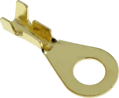 RKSU-M5/2,5 - vergoldeter Ringkabelschuh unisoliert M5 0,8-2,5mm² (VPE 10)