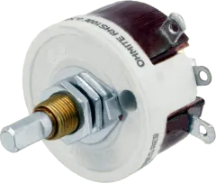RHS10RE - Drahtpotenziometer 10R 25W linear 6,35mm D-Schnitt, RHEOSTAT