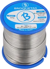 BROF60-15/05H - Lötdraht 1,5mm 500g auf Spule bleihaltig Sn60Pb40 Flussmittel halogenhaltig, Kolophonium, No Clean