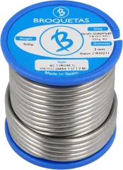 BROF60-30/05H - Lötdraht 3mm 500g auf Spule bleihaltig Sn60Pb40 Flussmittel halogenhaltig, Kolophonium, No Clean