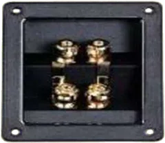 012-0340 - Doppelter quadratischer Lautsprecheranschluss